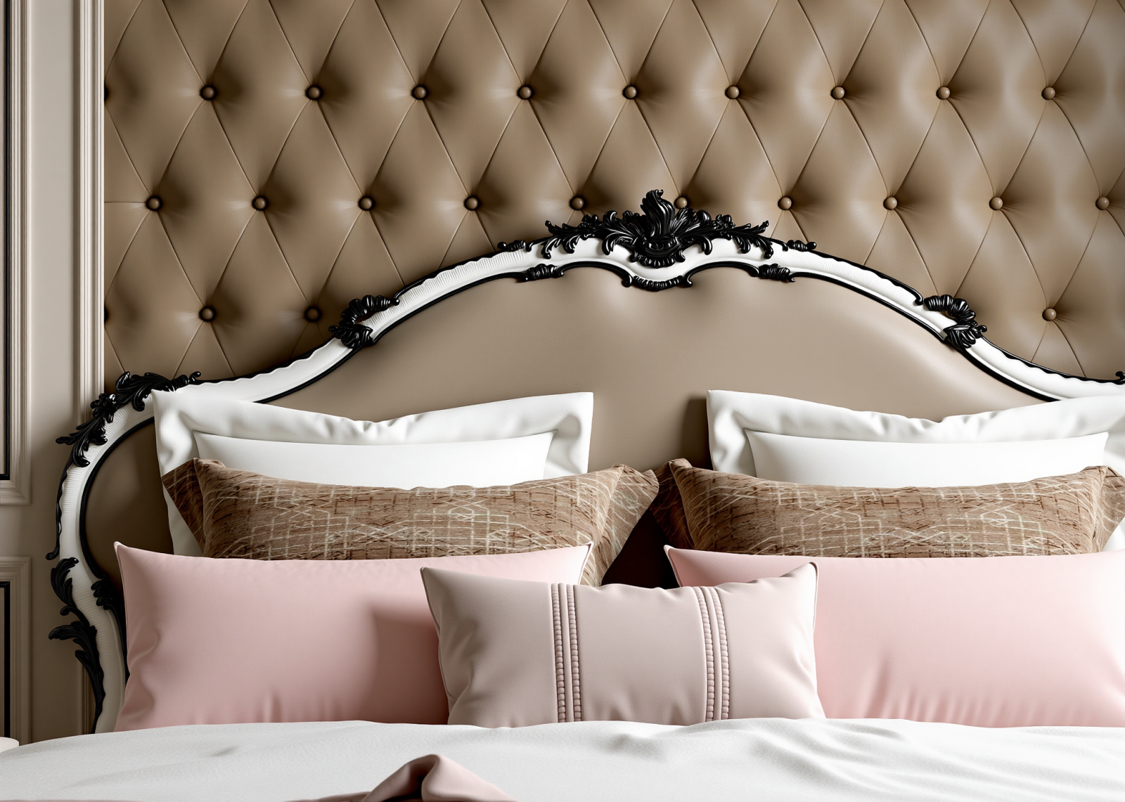 美式双人床3D模型下载【ID:1214657013】