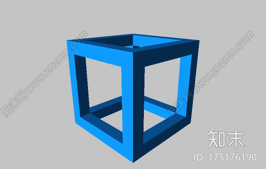 空心立方体3d打印模型下载【ID:175176190】