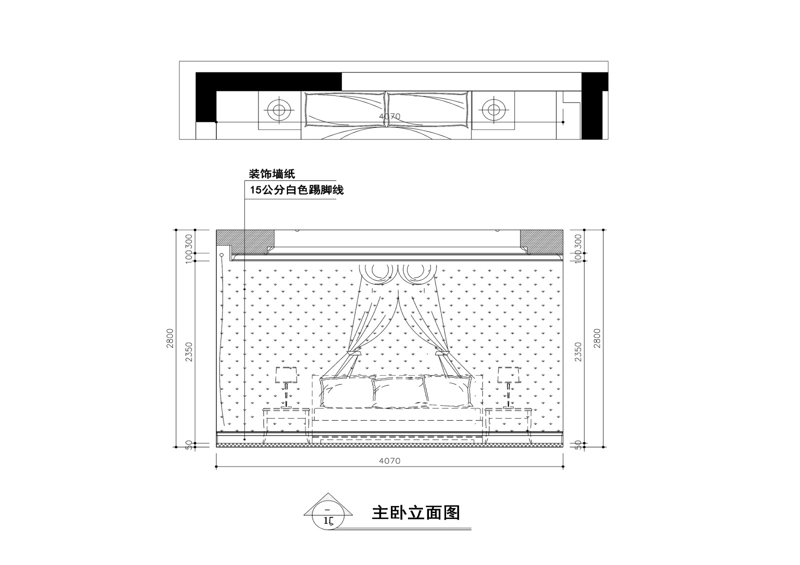 160平米欧式田园平层公寓装修施工图+效果图cad施工图下载【ID:160104166】