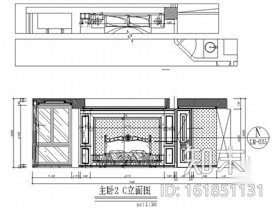 [福建]高端居住区简欧风格两层别墅室内装修施工图cad施工图下载【ID:161851131】