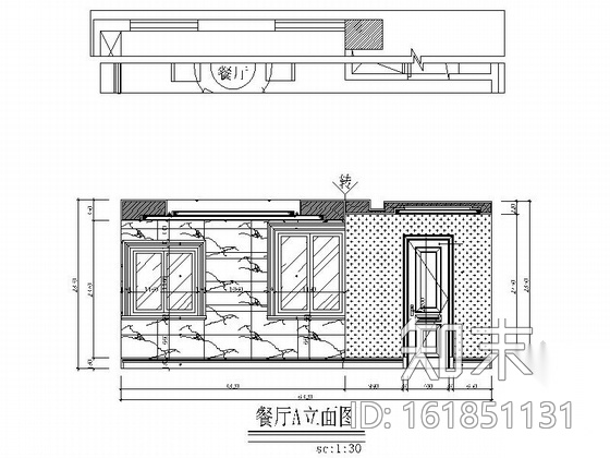 [福建]高端居住区简欧风格两层别墅室内装修施工图cad施工图下载【ID:161851131】