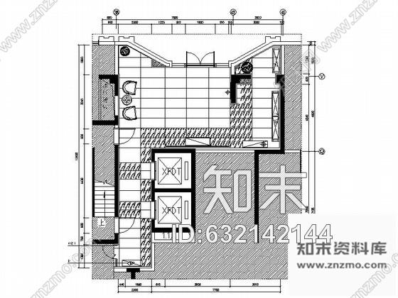 施工图郑州奢华高档住宅区入户门厅及电梯间装修施工图含效果施工图下载【ID:632142144】