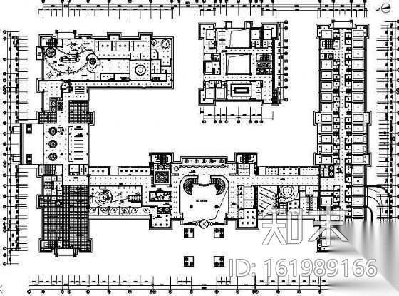 某豪华酒店设计方案cad施工图下载【ID:161989166】