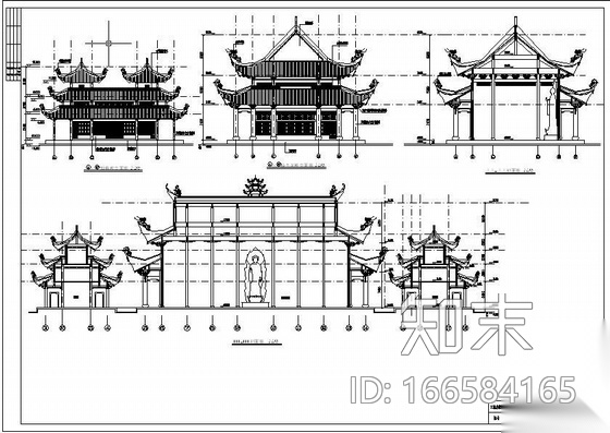 厦门某寺庙全套图纸施工图下载【ID:166584165】