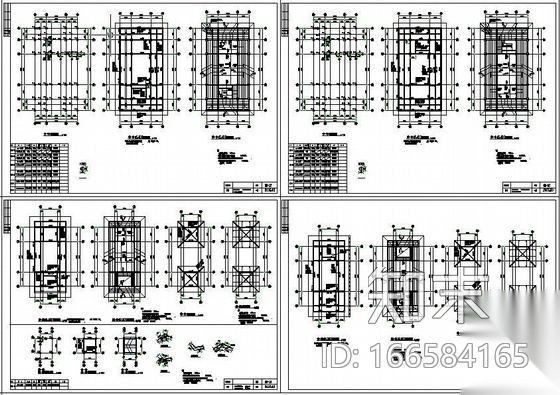 厦门某寺庙全套图纸cad施工图下载【ID:166584165】