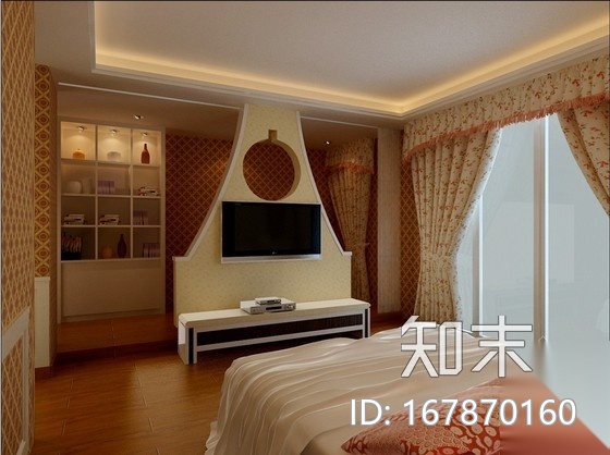 双层简欧家装别墅室内装修施工图（含效果）cad施工图下载【ID:167870160】