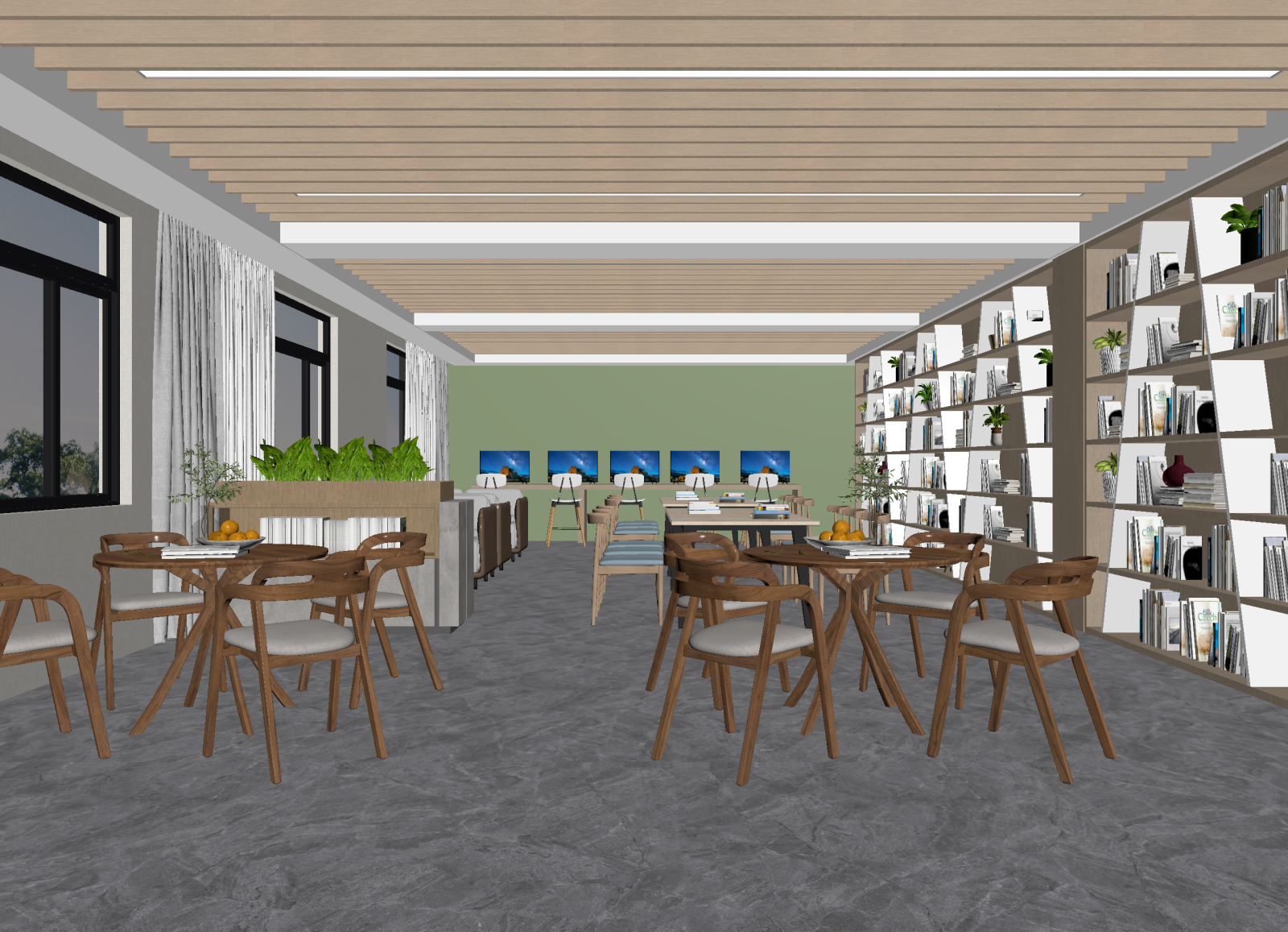 现代茶馆3D模型下载【ID:1214294136】