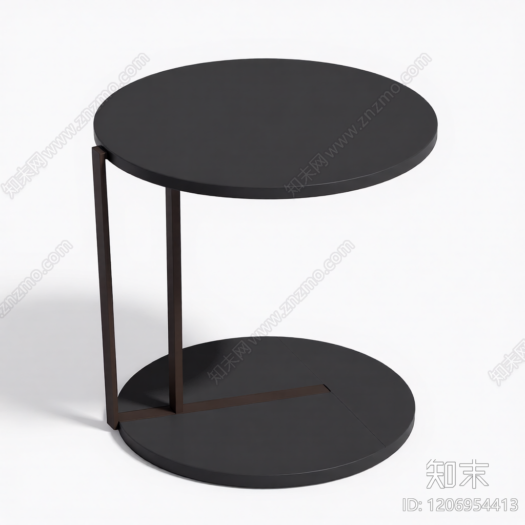 圆形金属边桌3D模型下载【ID:1206954413】