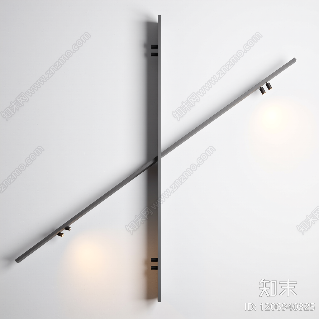 长条轨道灯3D模型下载【ID:1206940325】