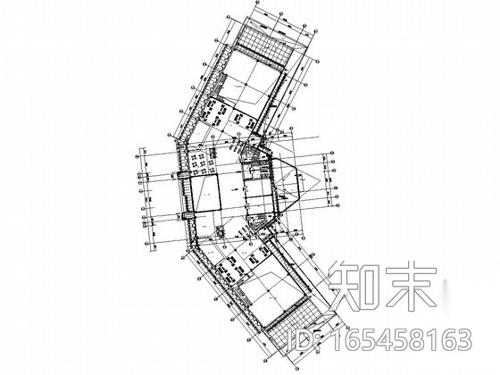 汽车站外幕墙及屋顶钢结构造型施工图cad施工图下载【ID:165458163】