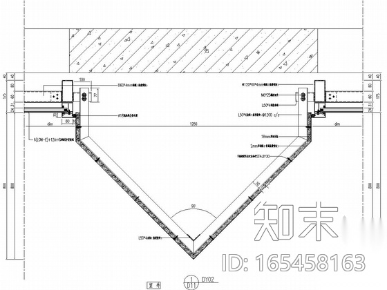 汽车站外幕墙及屋顶钢结构造型施工图cad施工图下载【ID:165458163】