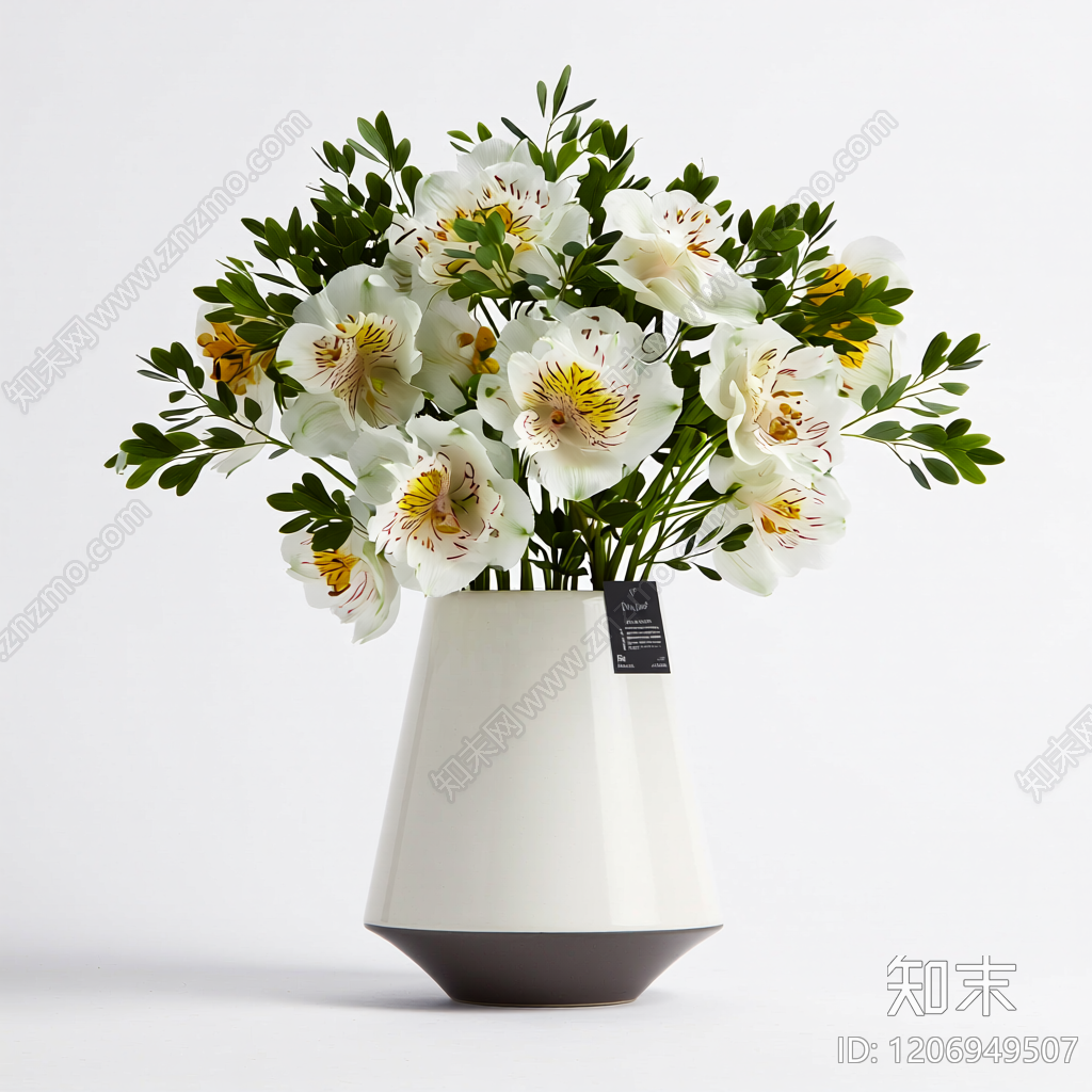 花瓶插花装饰品3D模型下载【ID:1206949507】