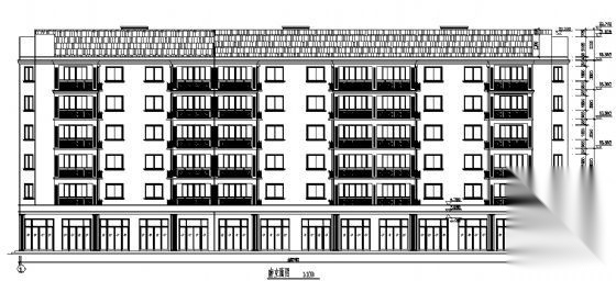 某六层宿舍楼建筑施工图cad施工图下载【ID:150004123】