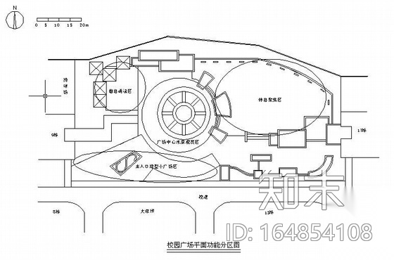 某校园广场设计方案施工图下载【ID:164854108】