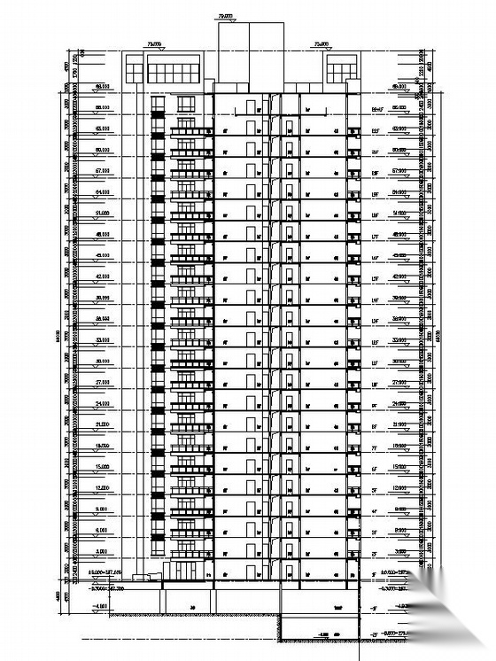 [重庆]多层花园洋房及高层住宅建筑施工图cad施工图下载【ID:167357181】