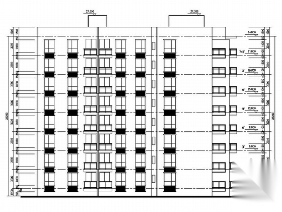 [重庆]多层花园洋房及高层住宅建筑施工图cad施工图下载【ID:167357181】