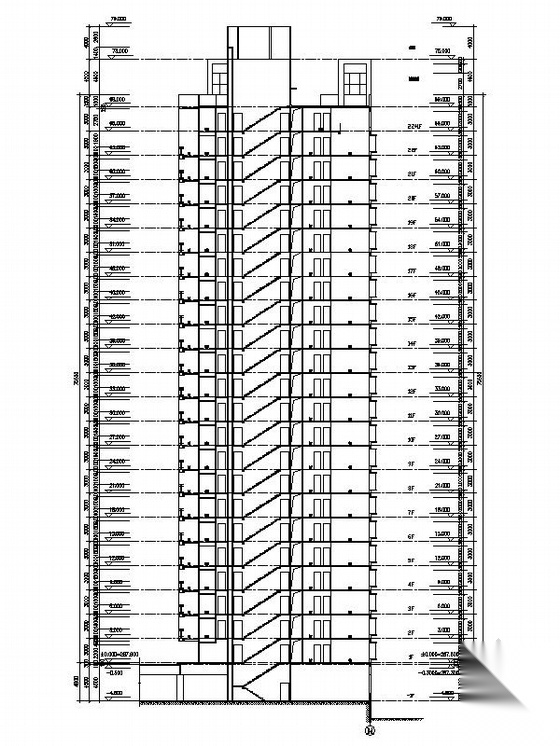 [重庆]多层花园洋房及高层住宅建筑施工图cad施工图下载【ID:167357181】