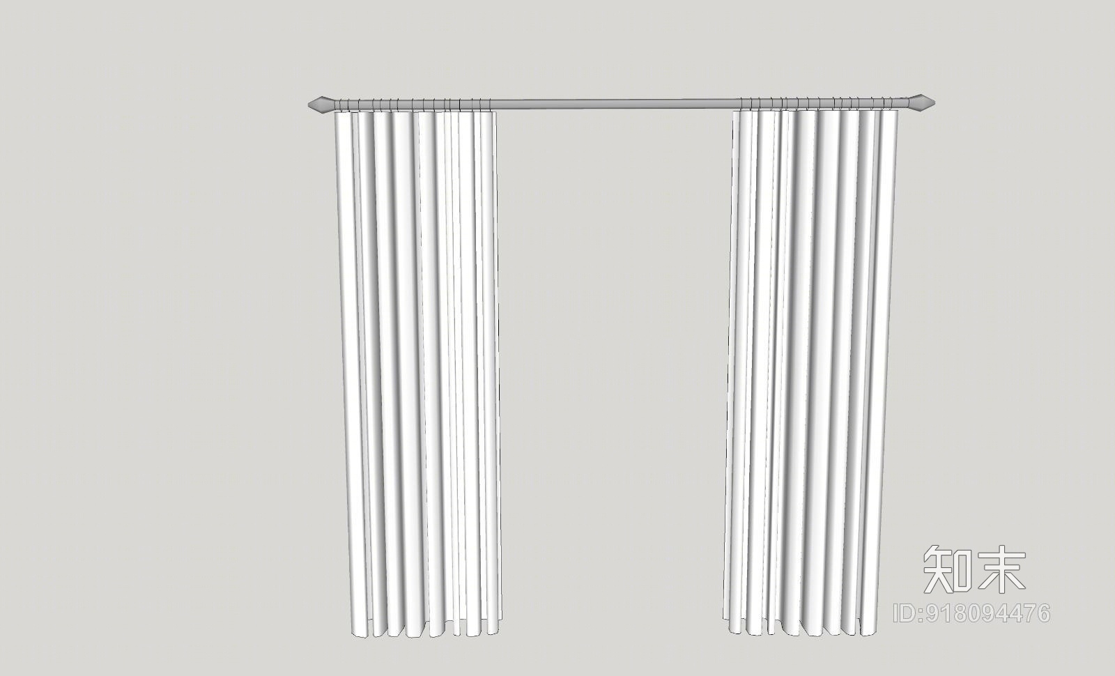 精品免费窗帘SU模型下载【ID:918094476】