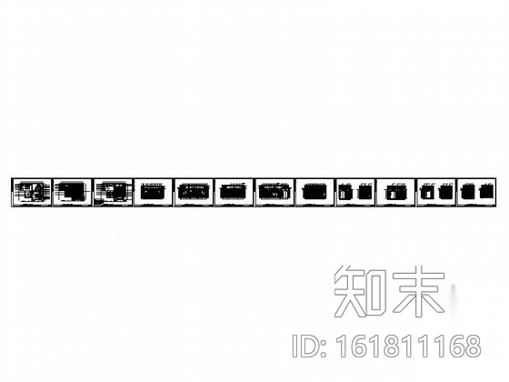 [北京]量贩式KTV包厢室内设计施工图cad施工图下载【ID:161811168】