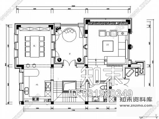 施工图杭州摩登风格550平四层别墅室内装修图含实景cad施工图下载【ID:531980349】