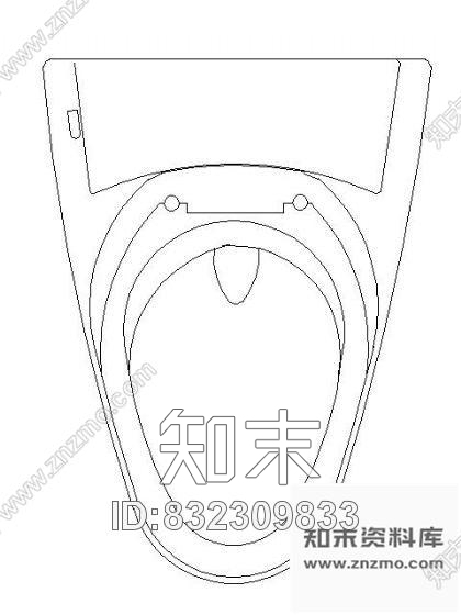 图块/节点马桶图块cad施工图下载【ID:832309833】