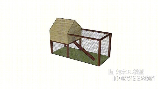 兔子屋-鸡舍-SU模型下载【ID:622552861】