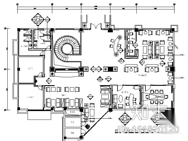 五星酒店商务会所装修图施工图下载【ID:161820120】