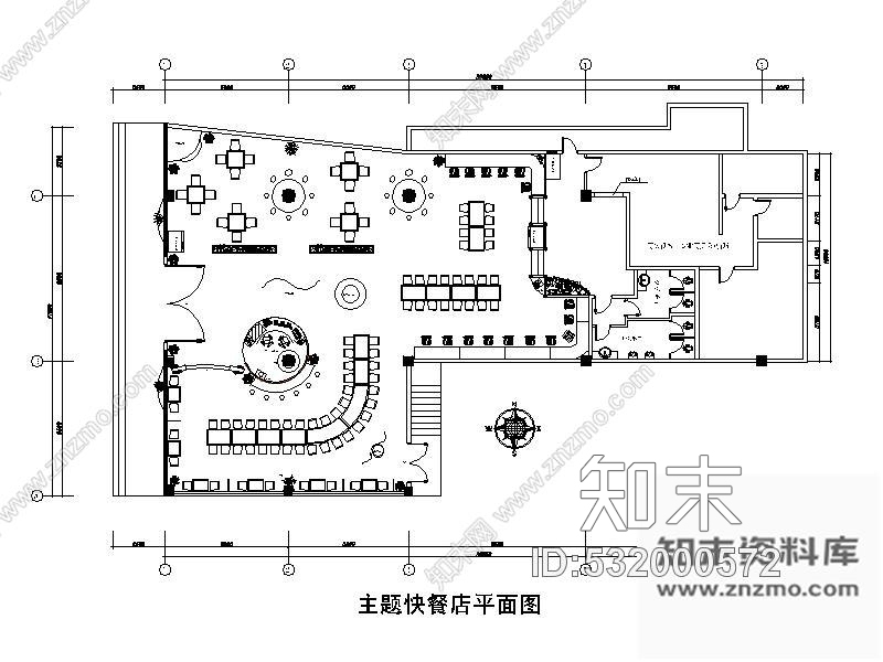 施工图某主题特色餐厅施工图含手绘施工图下载【ID:532000572】