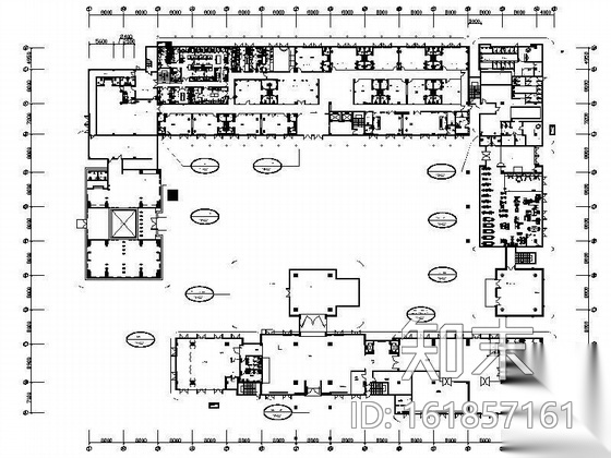 某山庄会所平面设计图施工图下载【ID:161857161】
