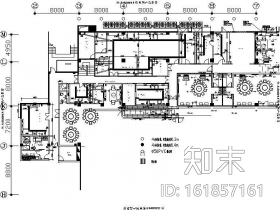 某山庄会所平面设计图cad施工图下载【ID:161857161】