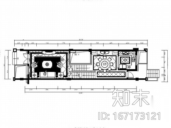 [福建]豪华欧式三层别墅室内装修设计图（含效果）cad施工图下载【ID:167173121】