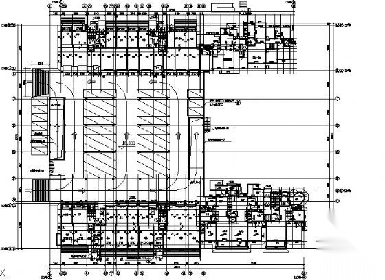 唐山某住宅小区车库建筑施工图cad施工图下载【ID:151685109】