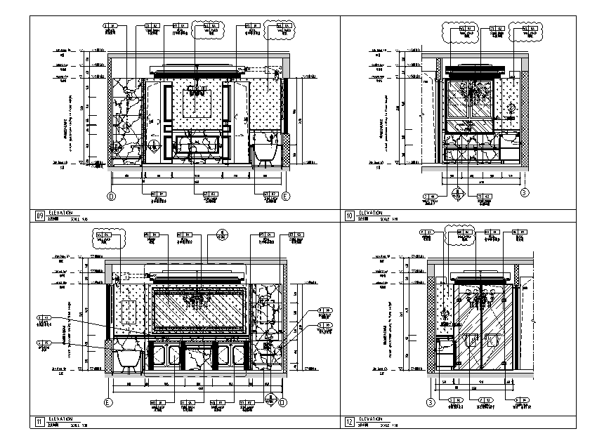 [四川]塞纳尔河浪漫奢华摩登新古典别墅设计施工图（附...cad施工图下载【ID:161794167】