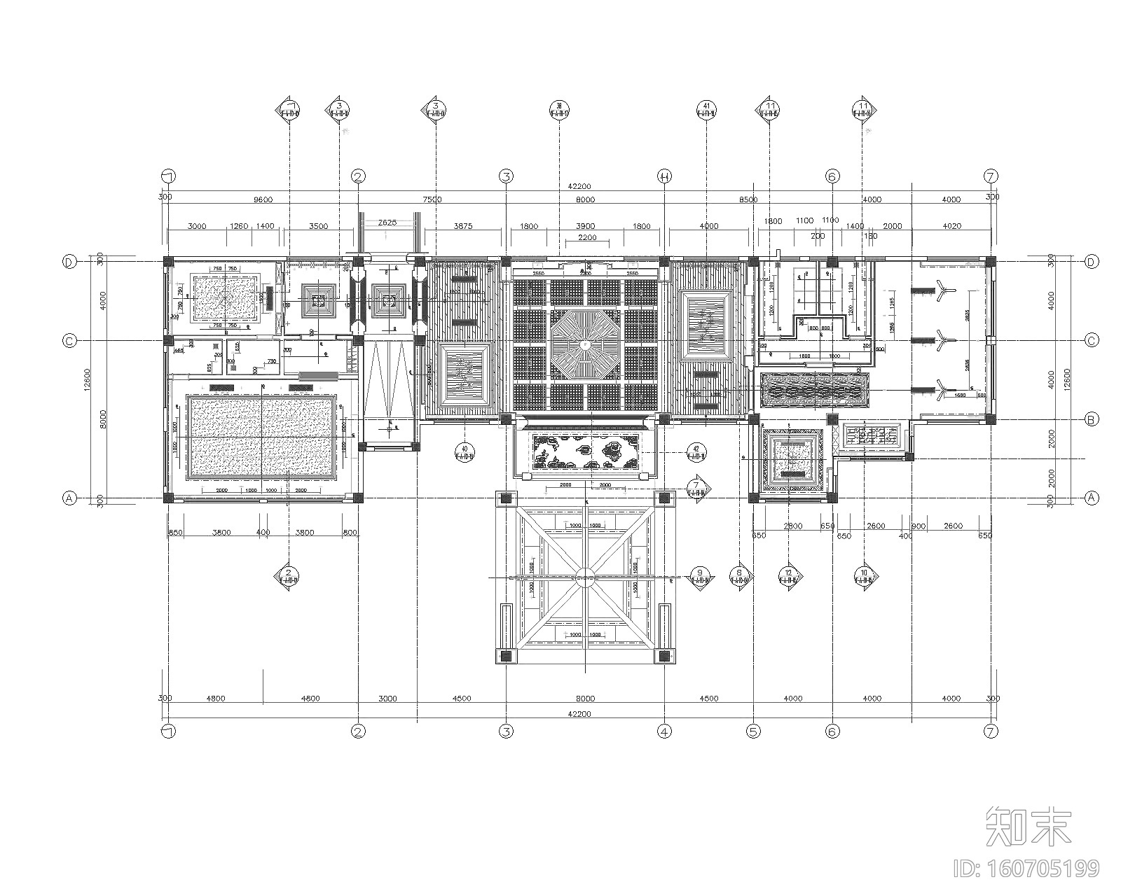 天润曲轴天福山会议中心办公空间深化施工图+高清效果图cad施工图下载【ID:160705199】