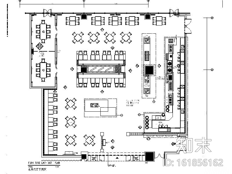 [江苏]万达酒店全日制餐厅室内设计施工图（含效果图）cad施工图下载【ID:161856162】