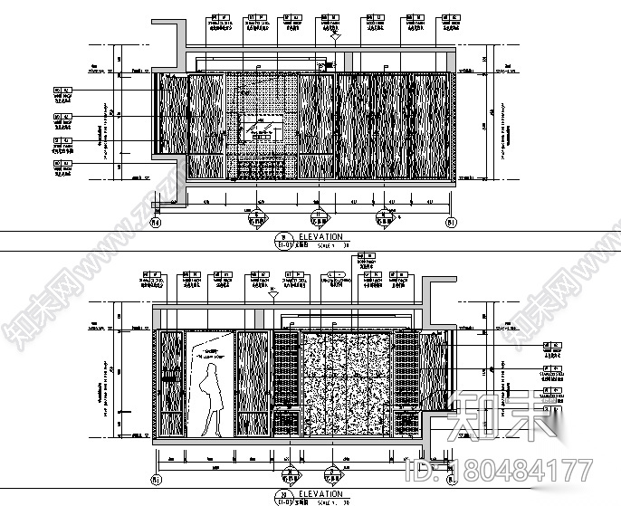 深圳前海时代C户型样板房设计施工图（附效果图）cad施工图下载【ID:180484177】