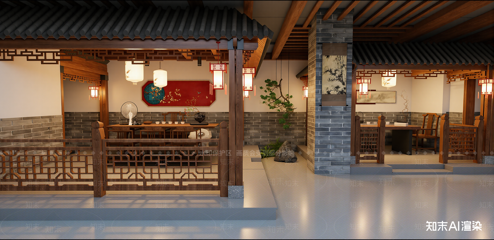 中式门头SU模型下载【ID:1215934912】