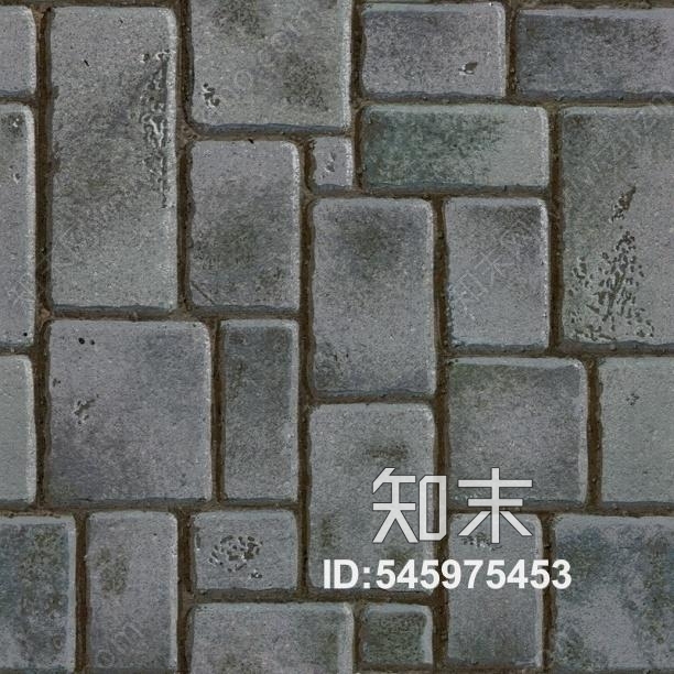 青石道路植草砖贴图下载【ID:545975453】
