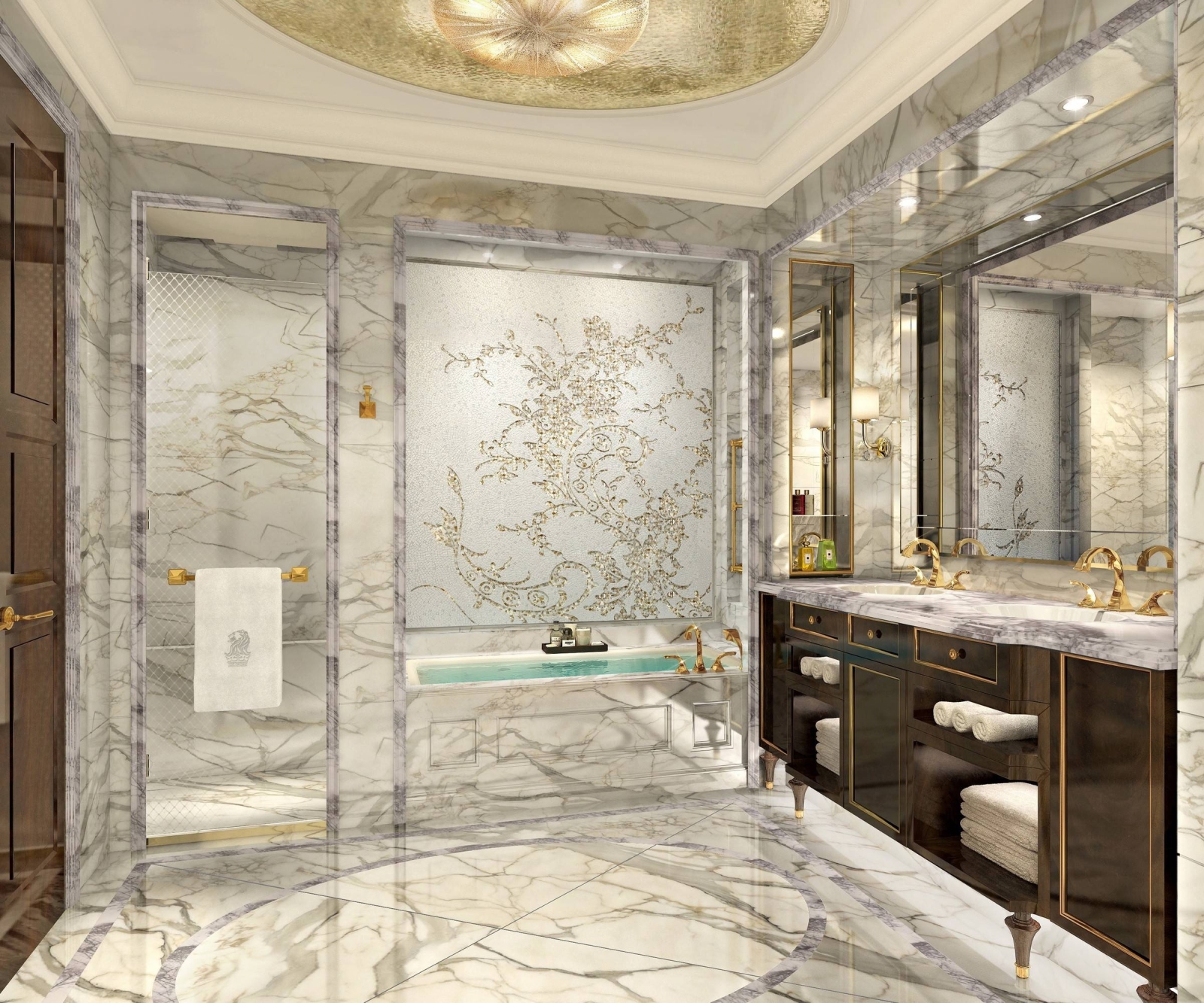 HBA-哈尔滨丽思卡尔顿酒店样板间施工图下载【ID:66976667】