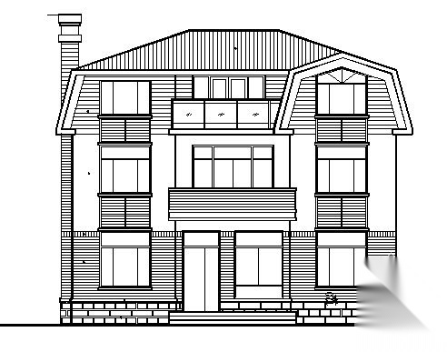 某独立三层住宅楼建筑施工图cad施工图下载【ID:149918132】