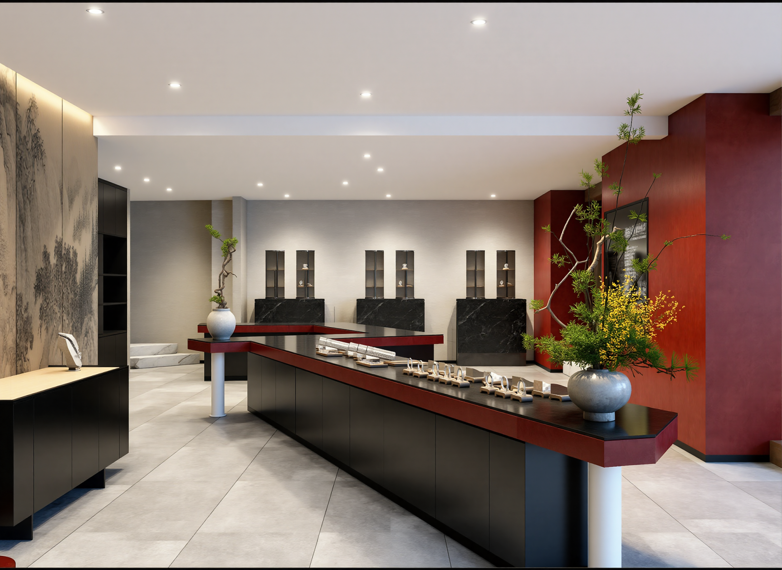 现代家具展厅3D模型下载【ID:1214694604】