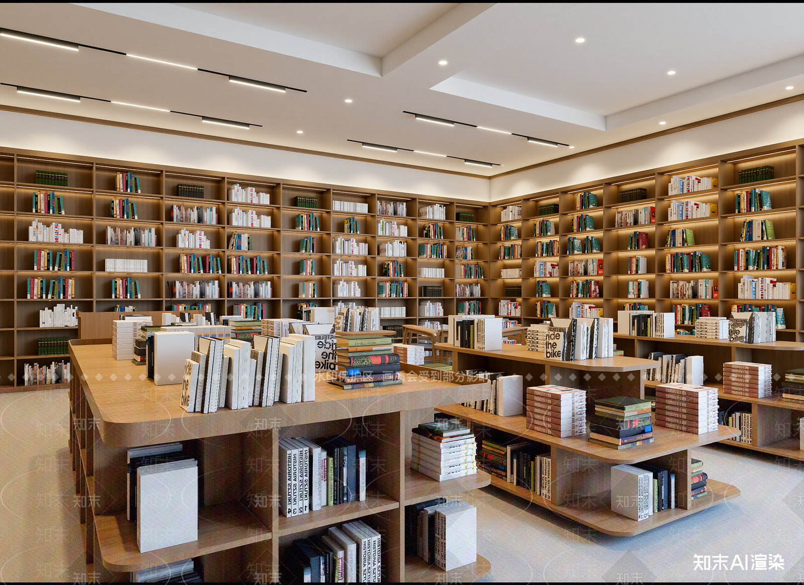 现代书店3D模型下载【ID:1214627238】