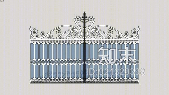 铁门SU模型下载【ID:921329398】