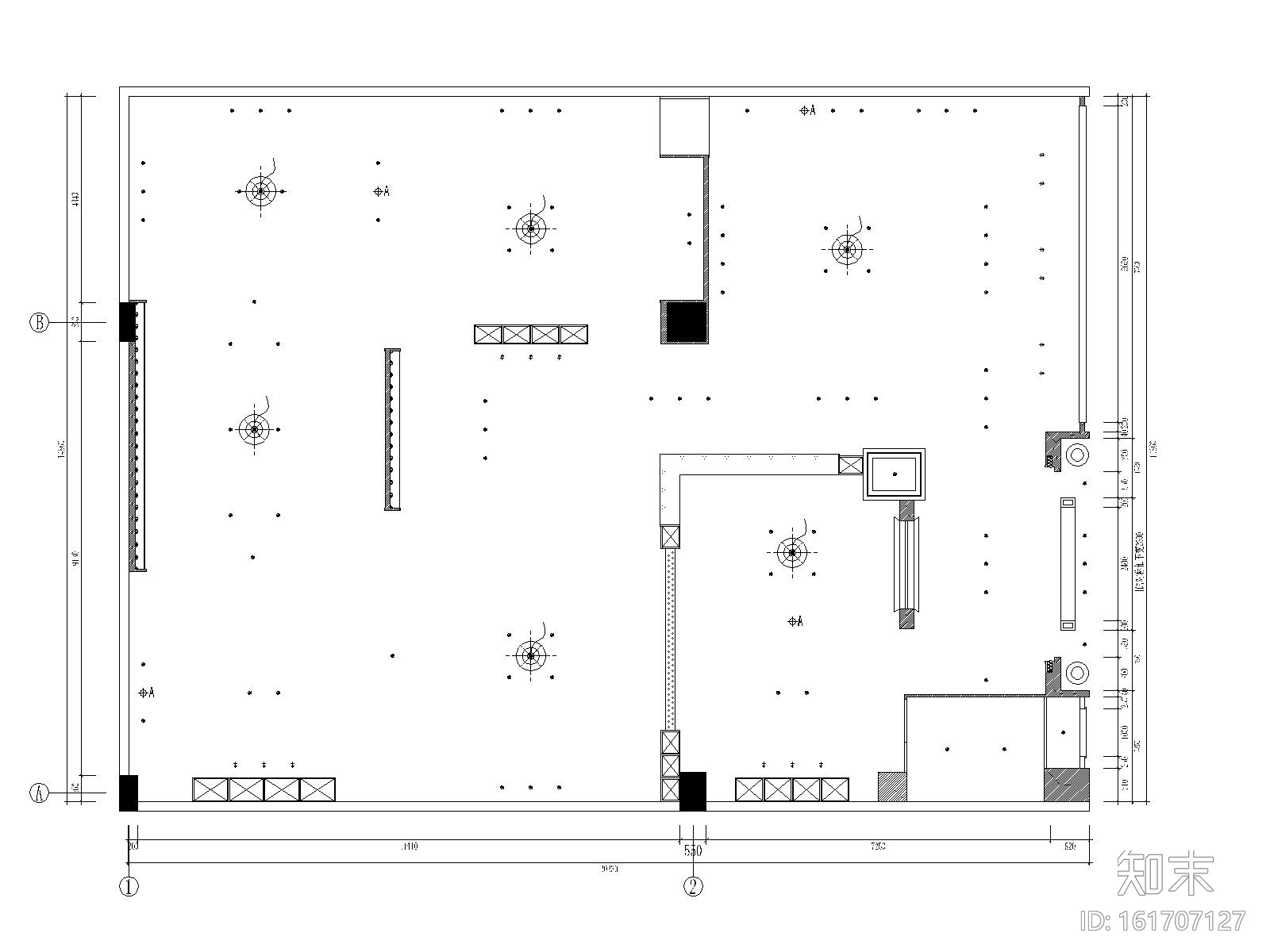 [北京]某中式家具店装修施工图+效果图cad施工图下载【ID:161707127】