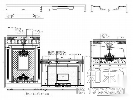 [北京]海淀区某三层别墅奢华欧式装修图cad施工图下载【ID:161740181】