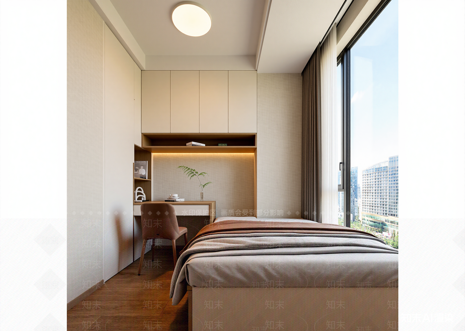 现代酒店客房3D模型下载【ID:1214760657】
