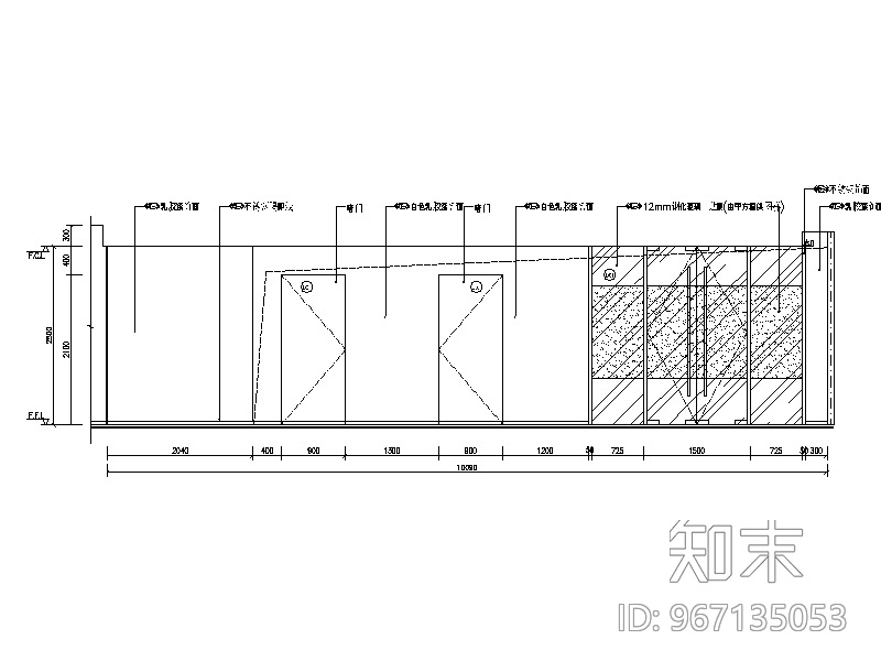 [四川]成都现代风格办公室设计CAD施工图（含效果图）施工图下载【ID:967135053】