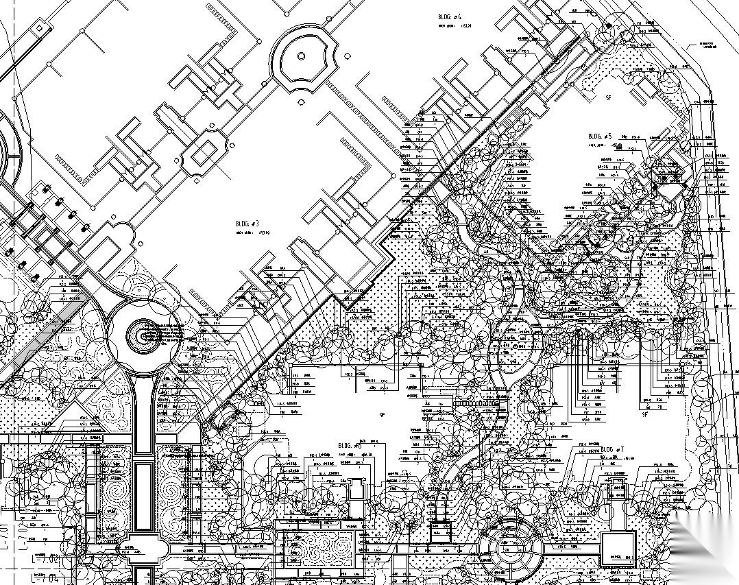 [河南]法式新古典住宅区植物CAD施工图施工图下载【ID:161035105】