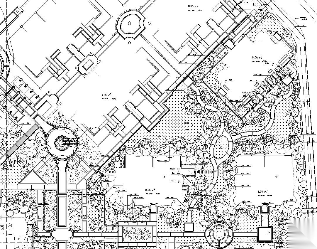 [河南]法式新古典住宅区植物CAD施工图施工图下载【ID:161035105】