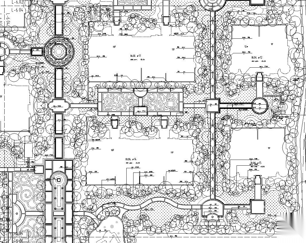 [河南]法式新古典住宅区植物CAD施工图施工图下载【ID:161035105】